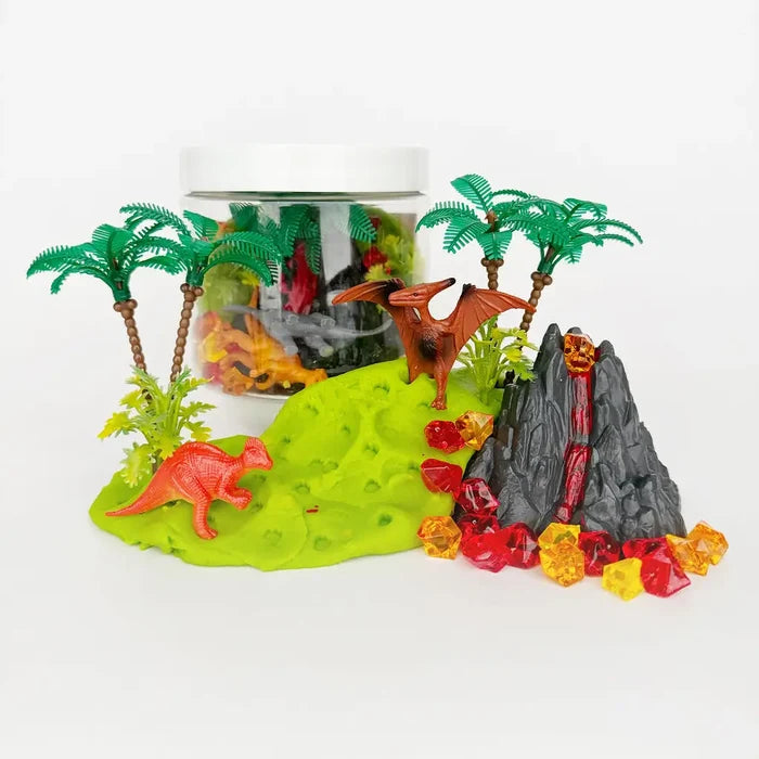 Dinosaur Volcano (Watersmellon) Dough-To-Go Play Kit