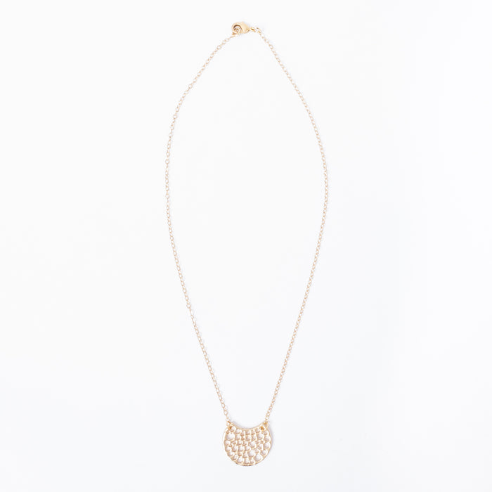 gold coral necklace - handmade jewelry in Maine by Illuminated Me