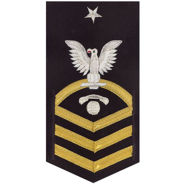 Navy E8 MALE Rating Badge: Interior Communications Electrician - vanchief on blue