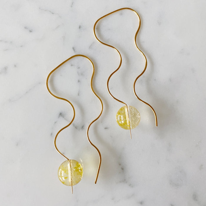 Solar Plexus Chakra "I do" Earrings