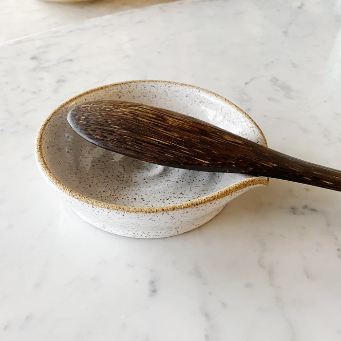 Speckled Ceramic Spoon Rest