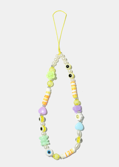Beaded Cellphone Strap Keychain