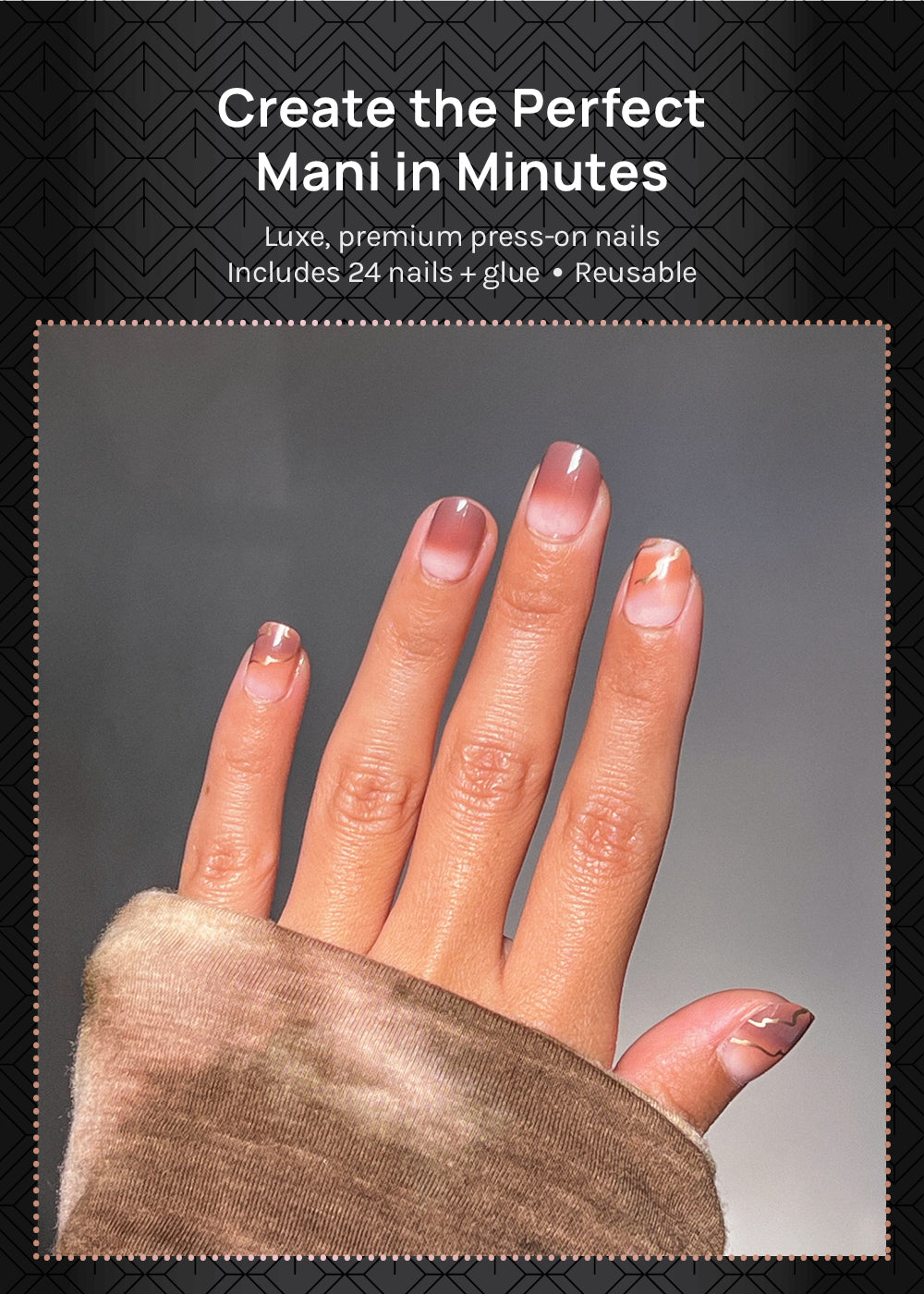 AOA Pro Press-On Nails: Coffee Date