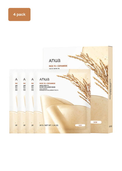 Anua Rice 70 Glow Collagen Mask