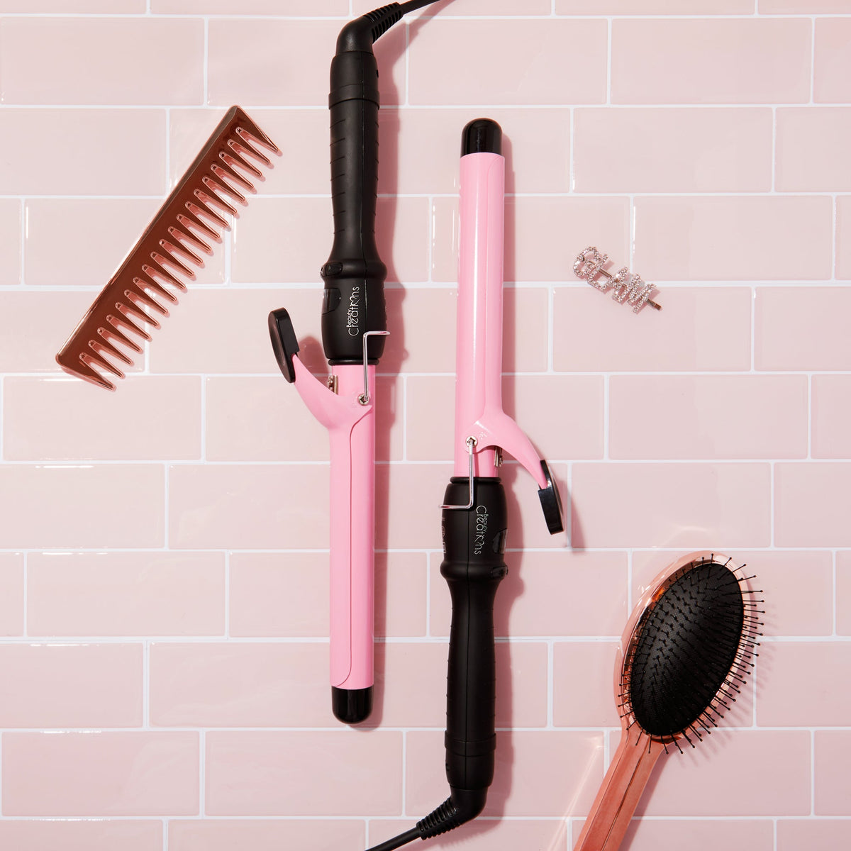 Hair Curling Iron with Clamp