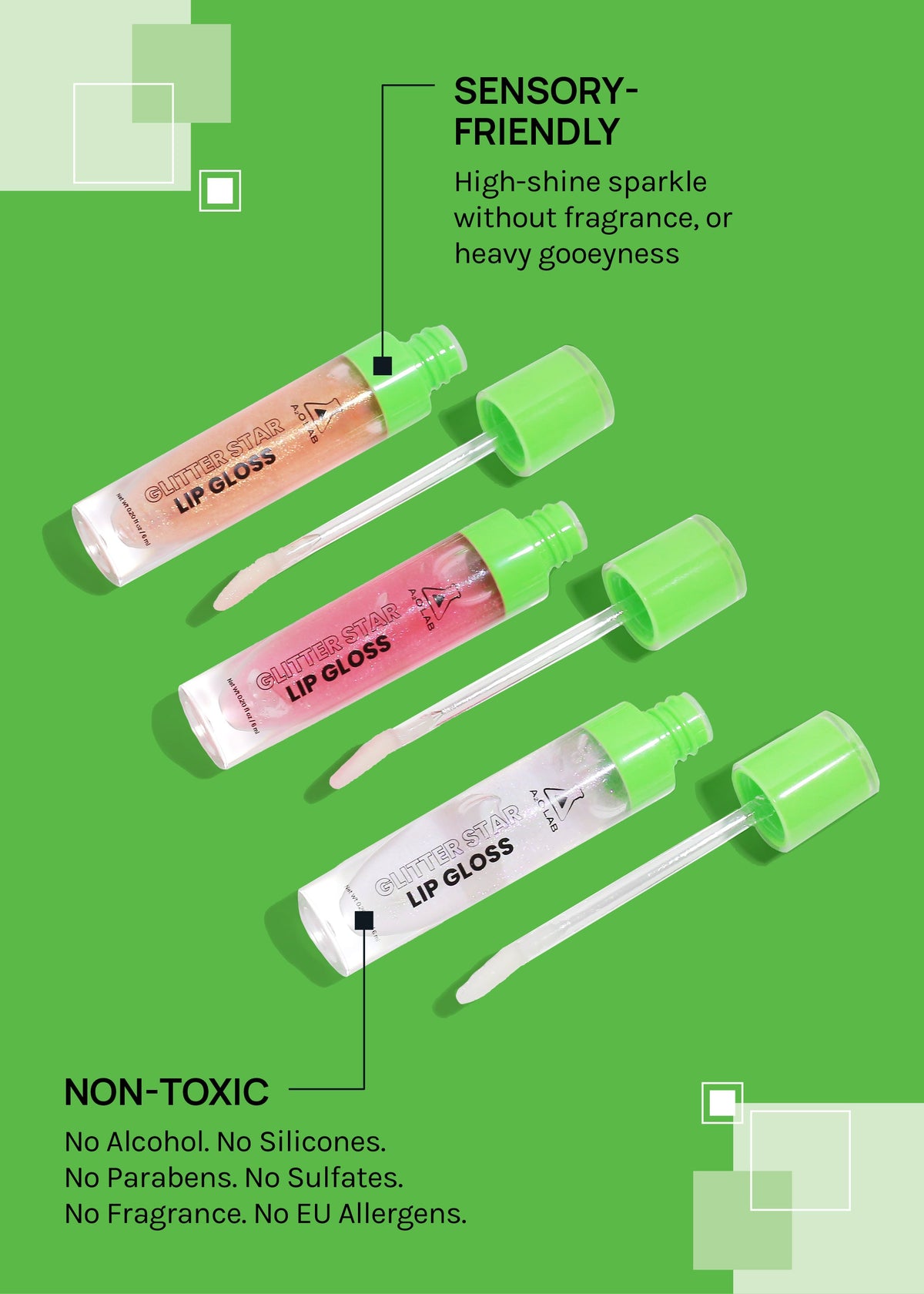 a2o Lab Glitter Star Lip Gloss