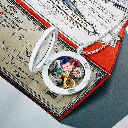 Big White Boot Locket Charm
