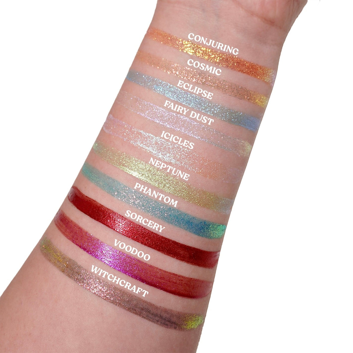 Witchcraft Chroma Magic (Red/Gold/Purple) - Liquid Eyeshadow - Glisten Cosmetics