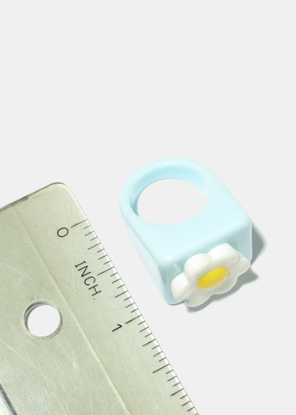 Chunky Flower Ring