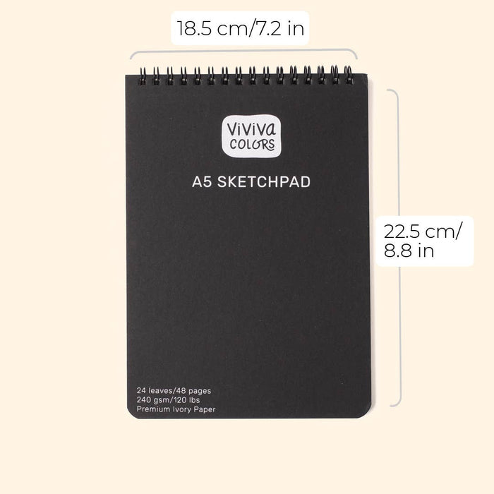 A5 Travel Paint Kit - Vegan Leather| Handcrafted| Portable
