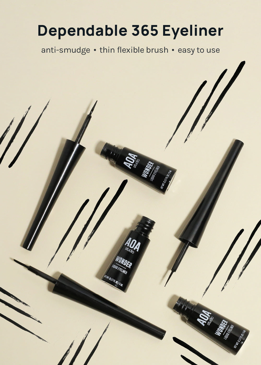 AOA Wonder Liquid Liner - Black