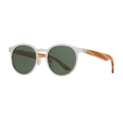 Aren - Matte Silver / Light Walnut Wood / Grey