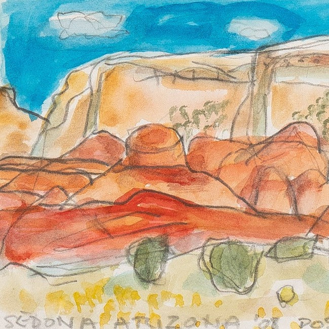 Arizona Pastel Landscape by Maine Artist Elena Jahn