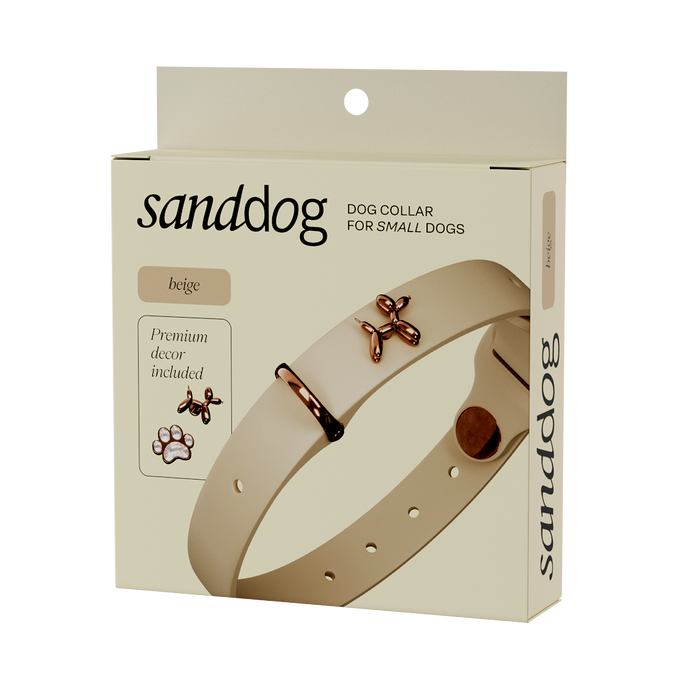 Ballon Beige Dog Collar | Premium Collar | SANDDOG