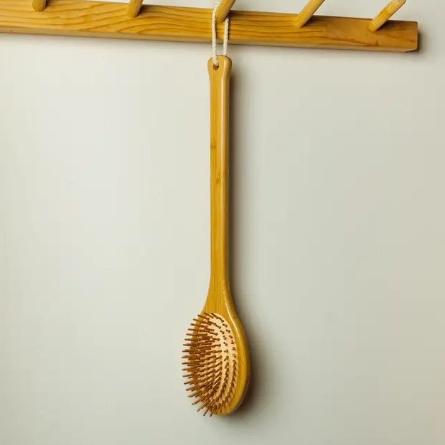 Bamboo Long Handle Back Massager [Online Only]