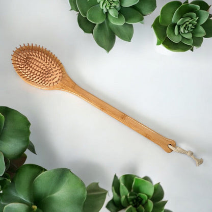 Bamboo Long Handle Back Massager [Online Only]