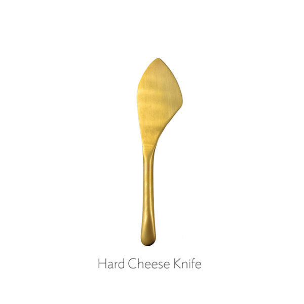 Barcelona Matte Gold Stainless Steel 5 Piece Cheese Service Gift Set [Online Only]