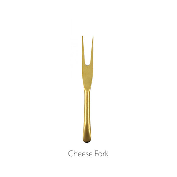 Barcelona Matte Gold Stainless Steel 5 Piece Cheese Service Gift Set [Online Only]