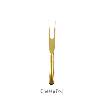 Barcelona Matte Gold Stainless Steel 5 Piece Cheese Service Gift Set [Online Only]