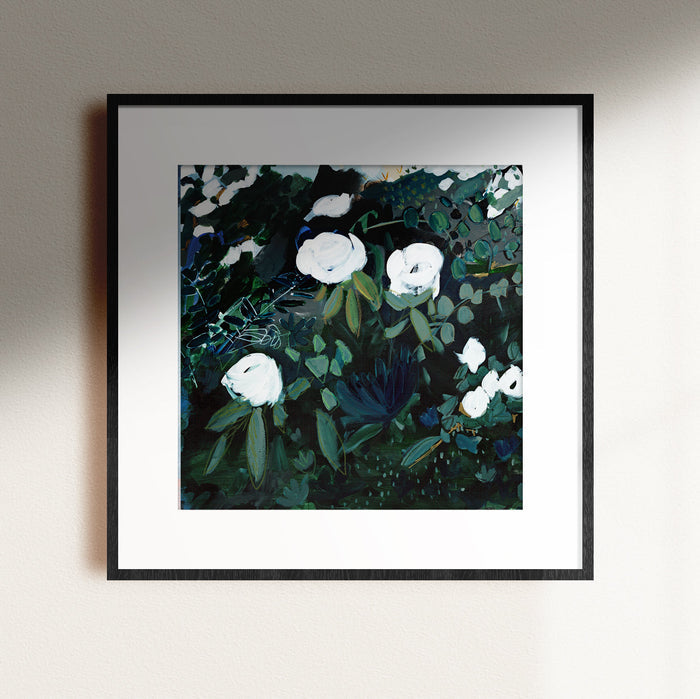 Black Floral Print, Fine Art Print