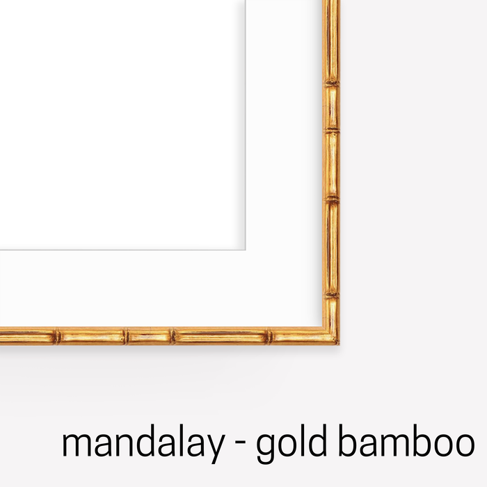 5 x 7" / Mandalay- Gold Bamboo