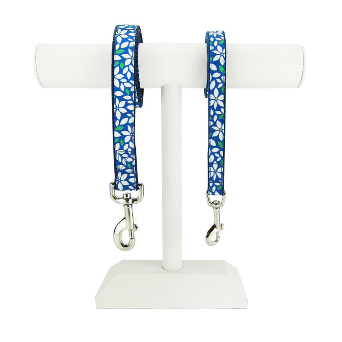 Blue Floral - Dog Leash
