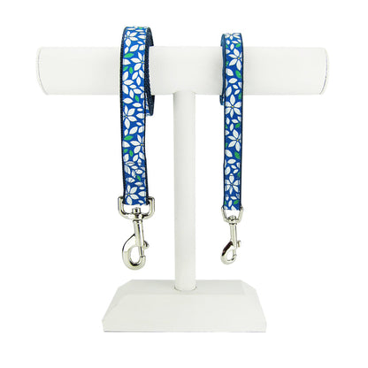 Blue Floral - Dog Leash
