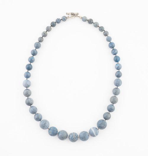 Blue Pumice Stone Necklace