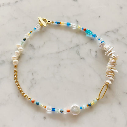 Blue Shoreline Necklace