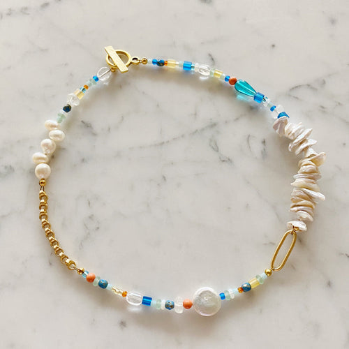 Blue Shoreline Necklace