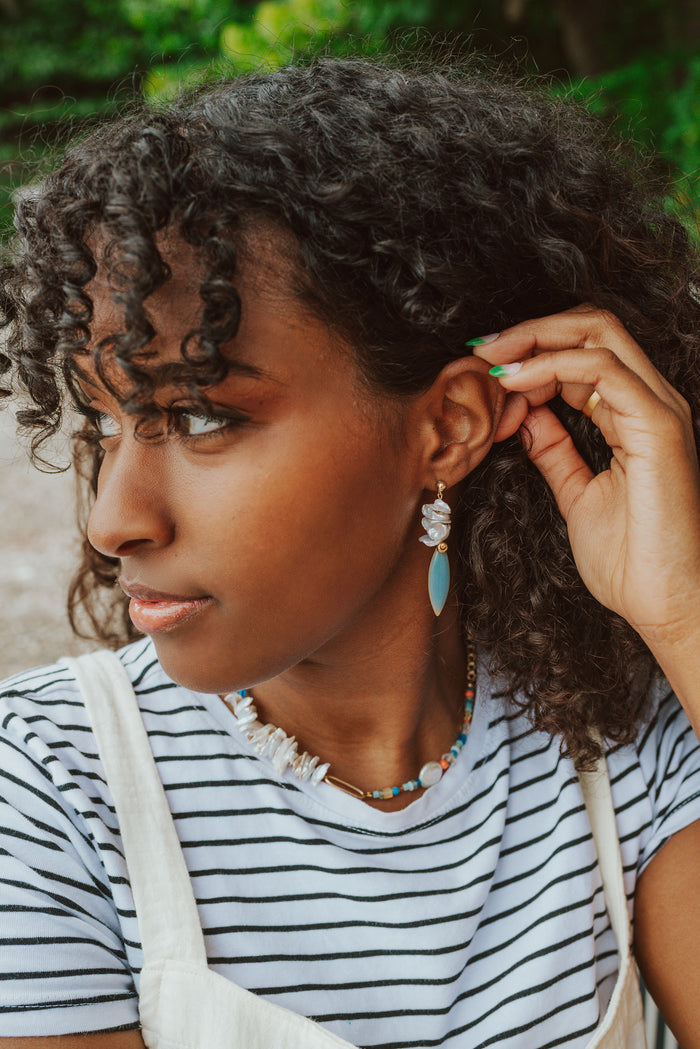 Blue Shoreline Necklace