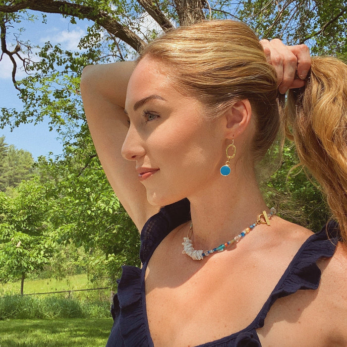 Blue Shoreline Necklace