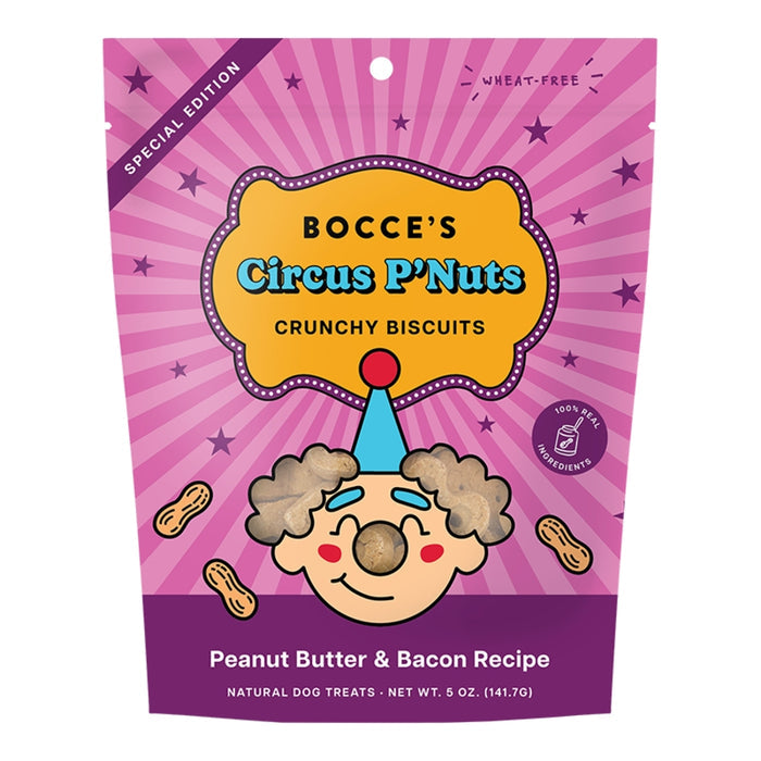 Bocce's Bakery Circus P'Nuts Crunchy Biscuits Dog Treats