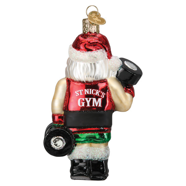 Bodybuilder Santa Ornament [Online Only]