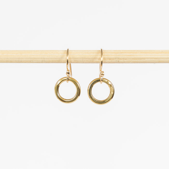 Brass Tiny Hoop Earrings