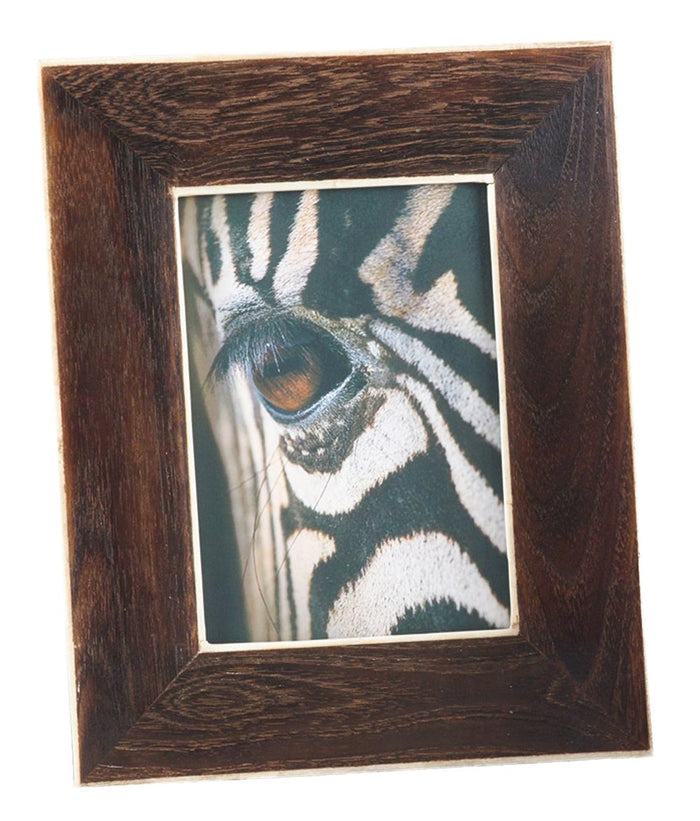 Brown Wooden and Bone Tabletop Photo Frame - 2 Sizes [Online Only]