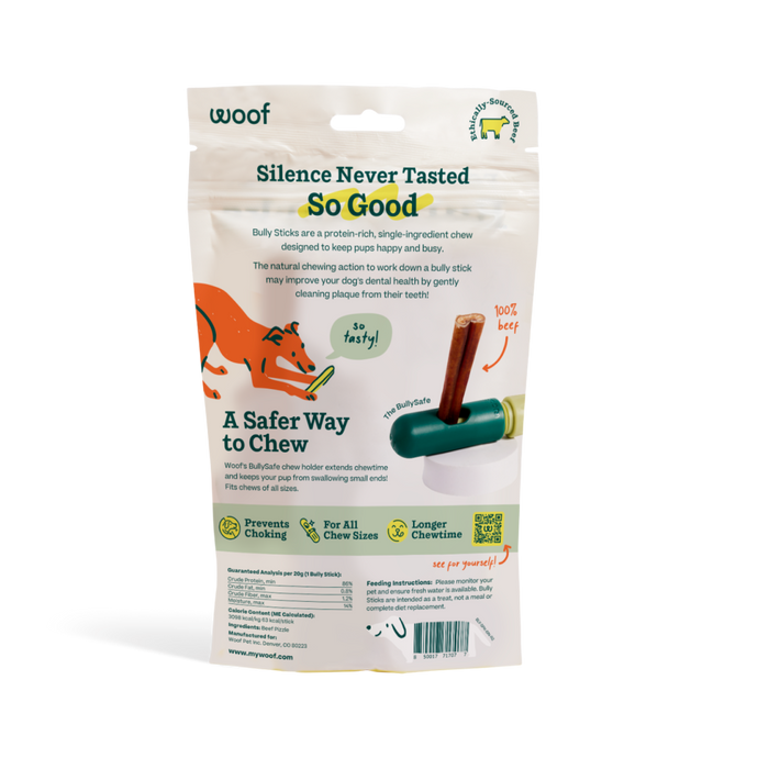 BullySafe Chews - BullySticks: Beef / 12-inch 5 pack