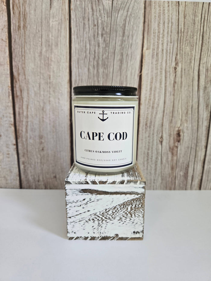 Cape Cod Soy Wax Crackling Wooden Wick Candle bulk wholesale : 8oz
