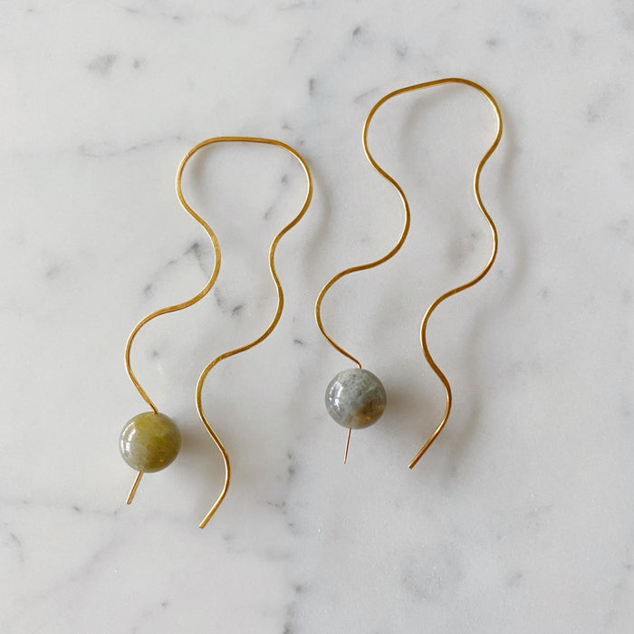 Chakra "I see" labradorite Earrings