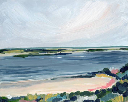 Chatham Bars View, Unframed Print on Flat Canvas: 8 x 10