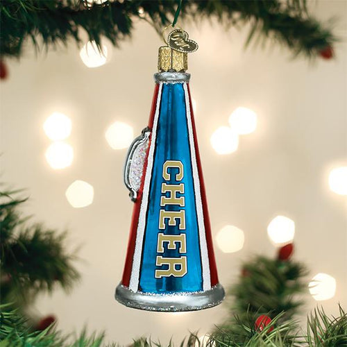 Cheer Megaphone Ornament [Online Only]