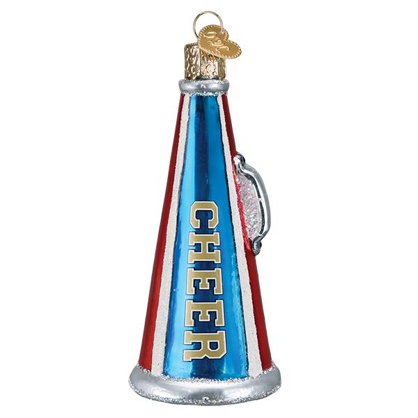 Cheer Megaphone Ornament [Online Only]