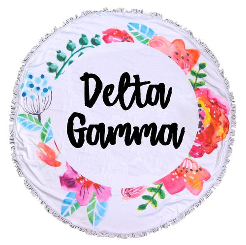 Delta Gamma Fringe Towel Blanket