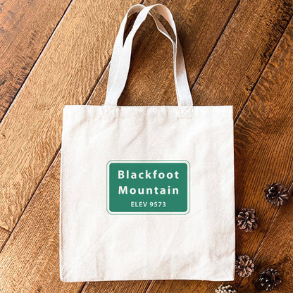 Elevation Sign - Custom Canvas Tote Bag