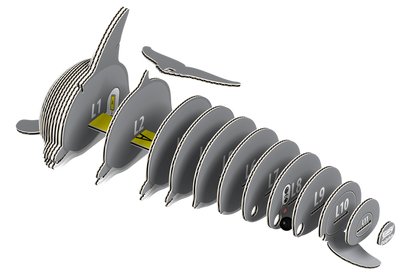 EUGY Dolphin 3D Puzzle
