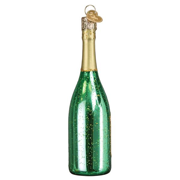Fancy Champagne Bottle Ornament [Online Only]