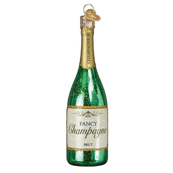 Fancy Champagne Bottle Ornament [Online Only]