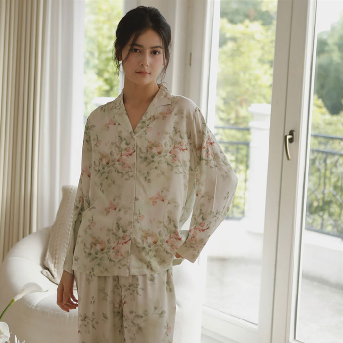 Floral Long Sleeve Pajama Set