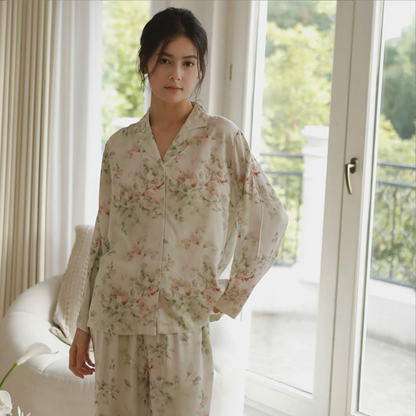 Floral Long Sleeve Pajama Set