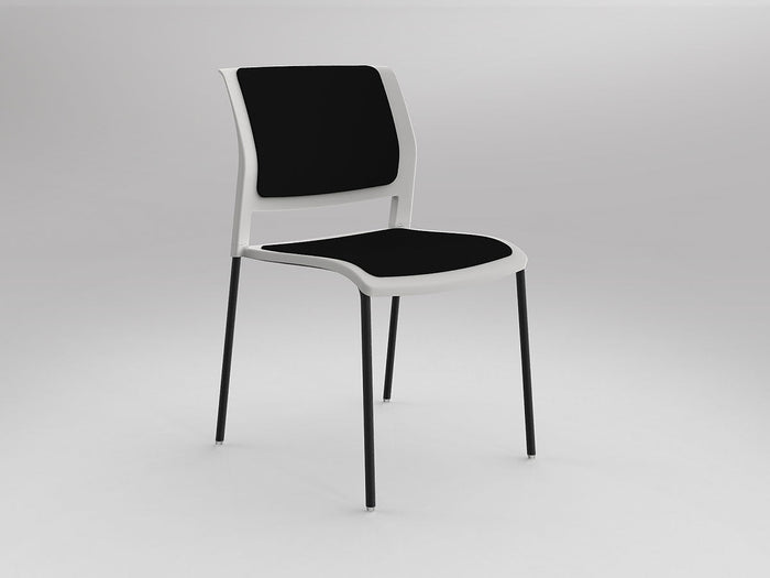 White / Fully Upholstered / Breathe Black